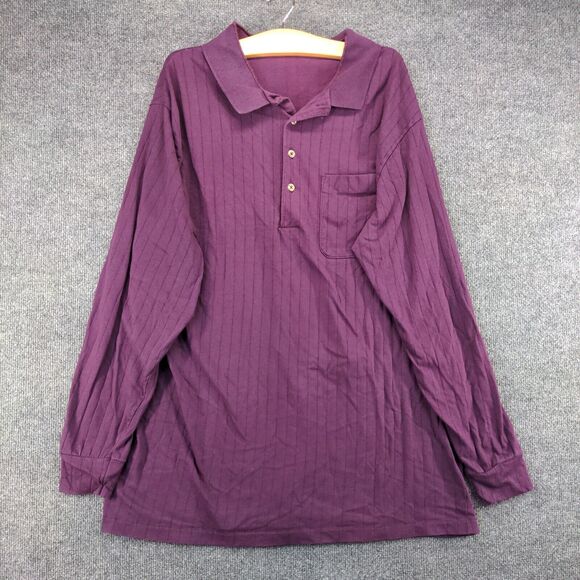 Vintage Blair Menswear Dress Shirt Mens Size 2XL Purple Striped Made in USA - Picture 2 of 13